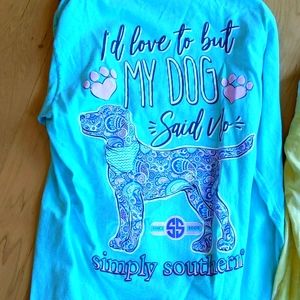 Long sleeve Simply Southern duo.